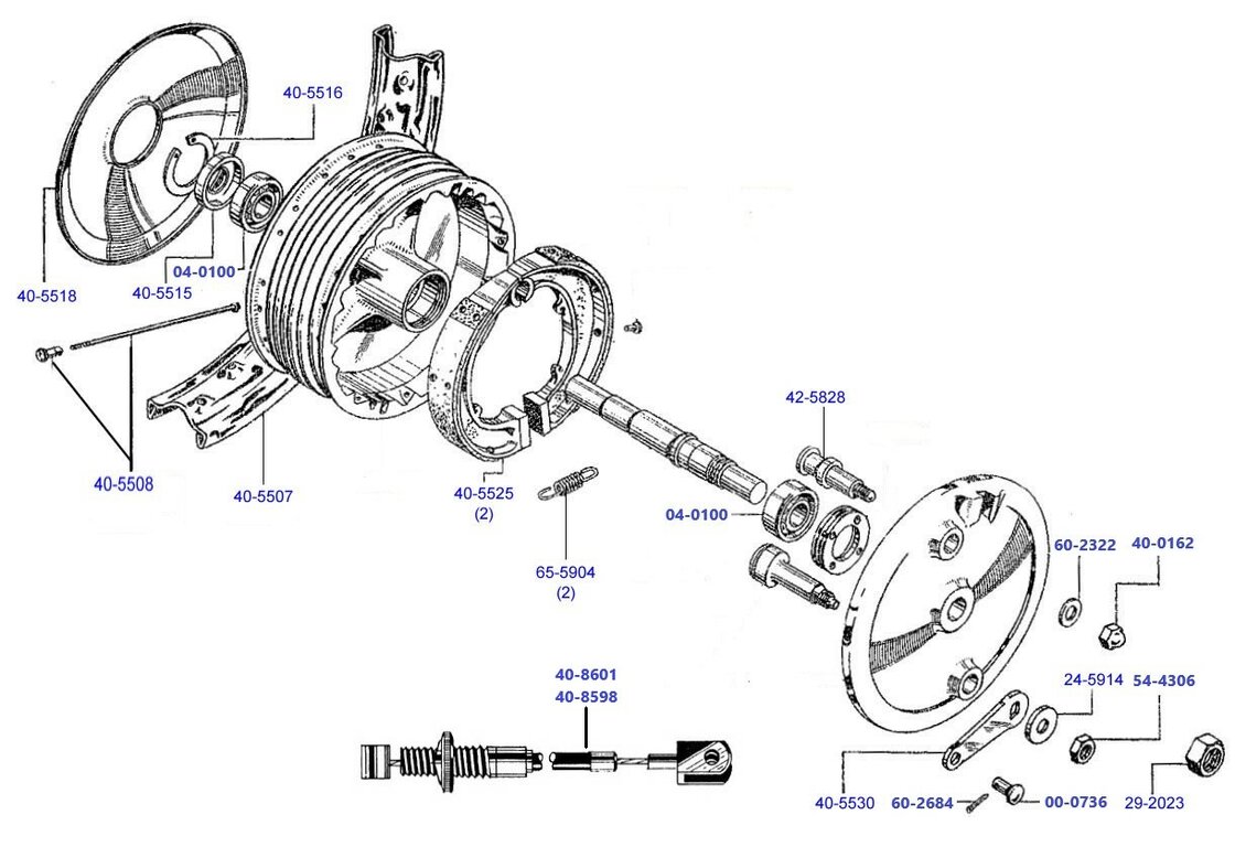 Voorwiel C15 volle naaf