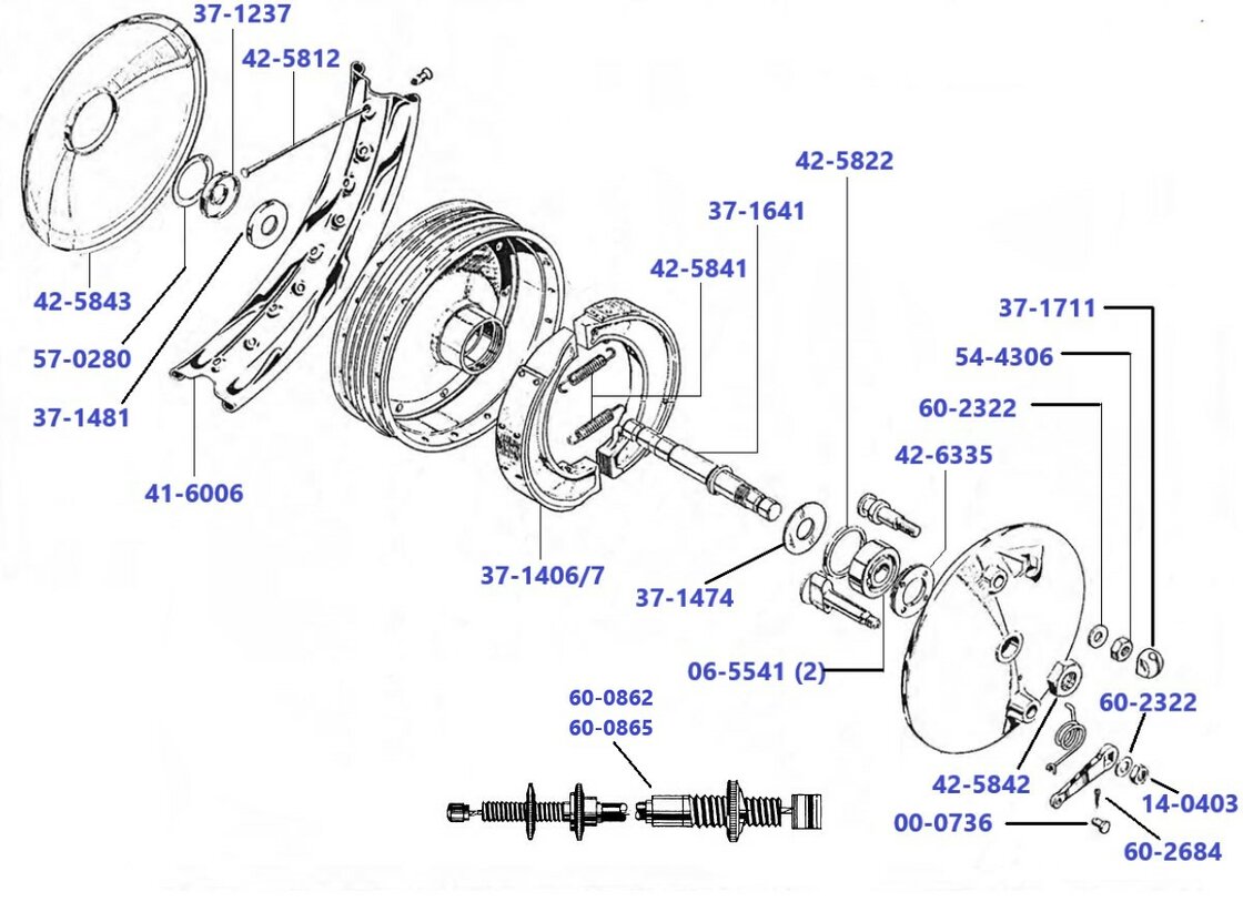 Voorwiel B25 - B44   7
