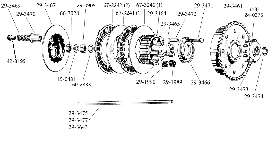 3 Veer koppeling C10L - C11G - C12