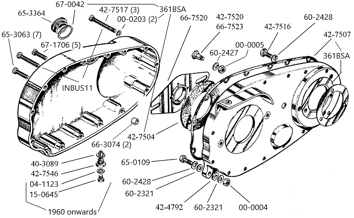 Koppelingkast A7 - A10 swingarm