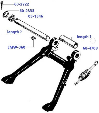 Centre stand B40  1966-1970