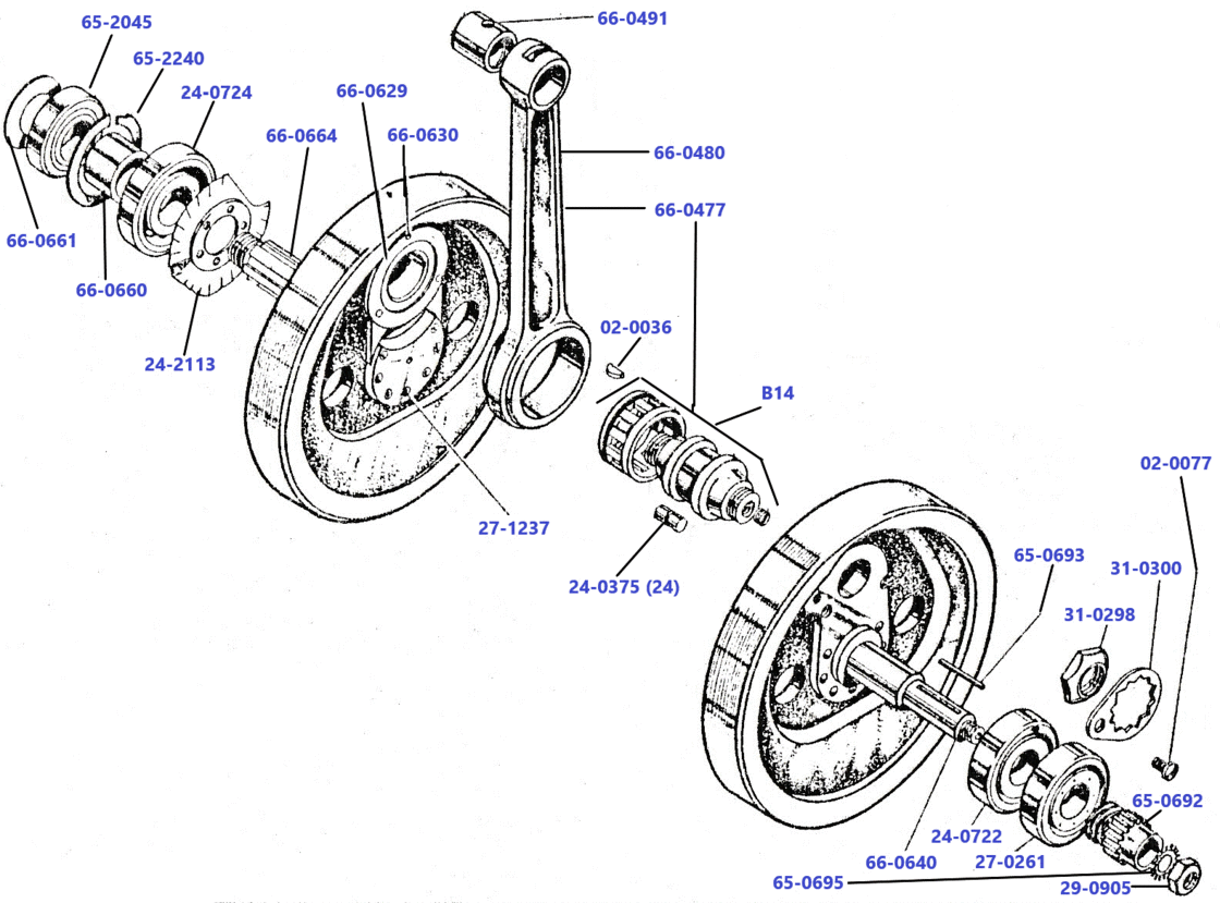 Crankshaft M20 - M21