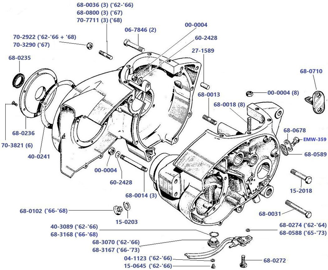 Carter A50 - A65   1962-1968