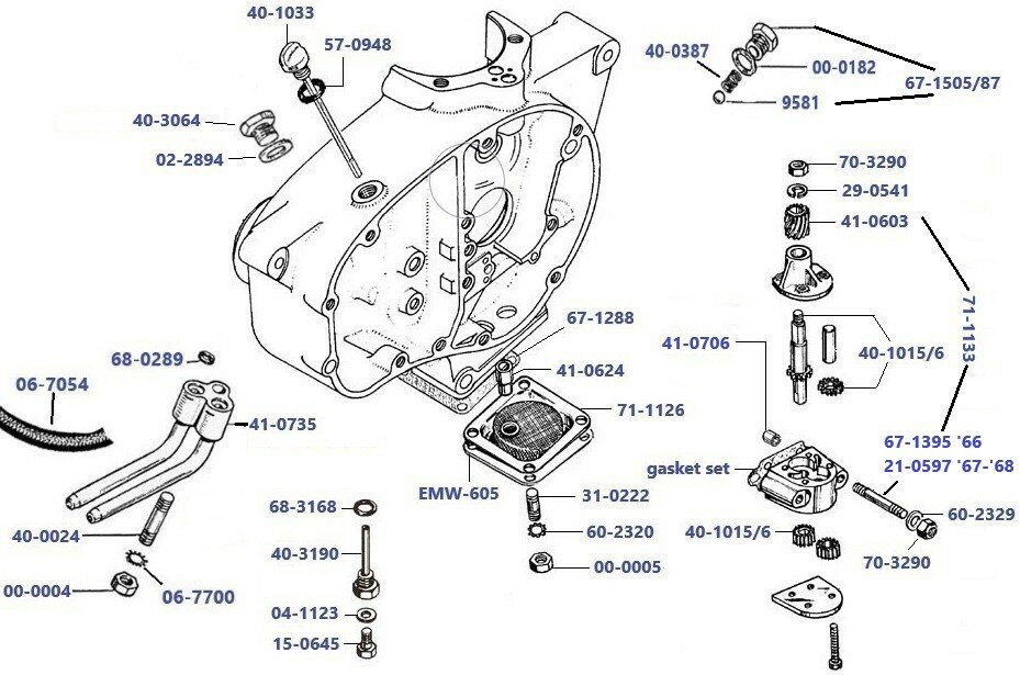 Olie aan- en af-voer B44 1966-1968