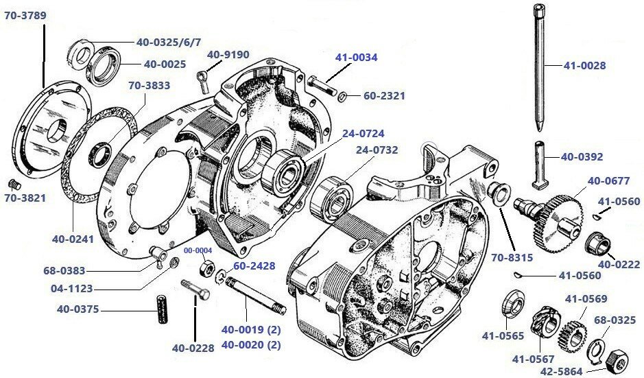 Carter + Nokkenas C15 - B40 contactpunten opzij