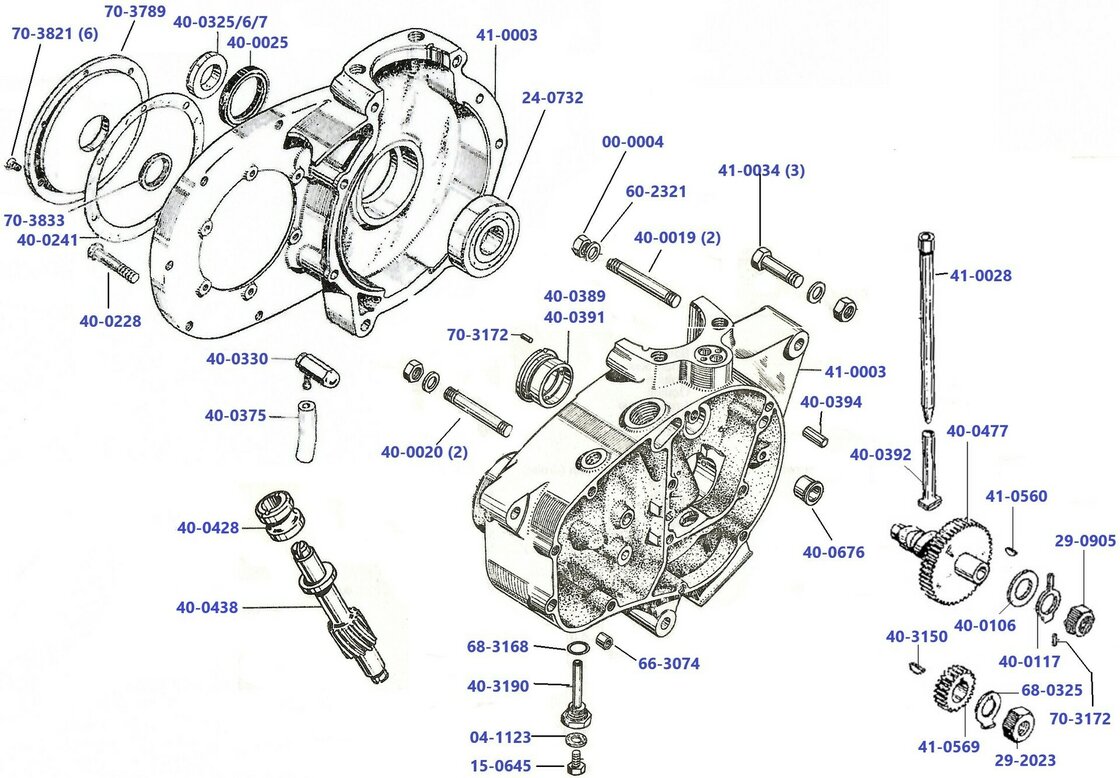 Carter - Nokkenas C15 - B40 punten achter cilinder