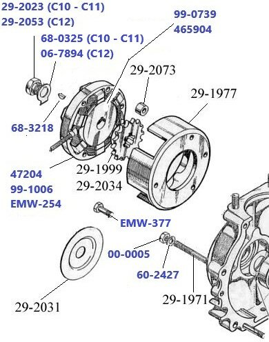 Primairy drive C altenator