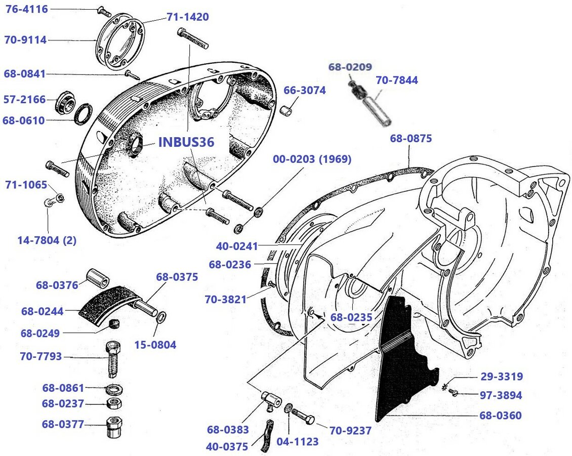 Primairy-chaincase-A50-A65-1969-1973