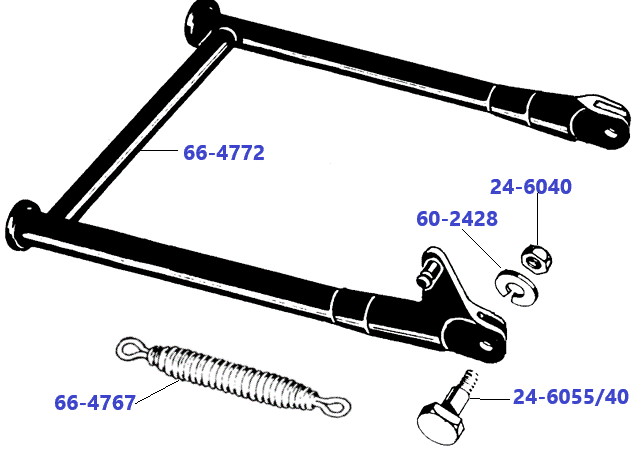 Achterstandaard-M-stijfframe