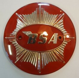 65-8193 SET emblemen rond groot rood