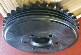 42-6018/42 Achtertandwiel / remtrommel met koelribben 42 T  5/8 x 3/8