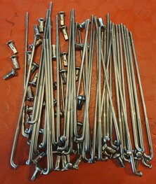 BSA21 Set RVS spaken met nippels
