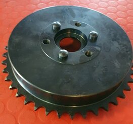 66-6107 Remtrommel met tandwiel, model voor 3 bouten