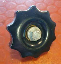 15-5254 Knop, zijdemper inclusief moer 15-5256