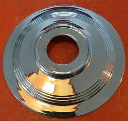 37-3460 Chrome hub cover, twins 1969-70