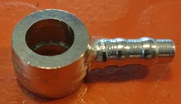 42-8070 Enkele 1/4 banjo (voor 1 slang)