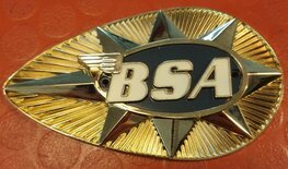 68-8186 Tankembleem metaal, peer vormig rechts