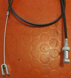 40-8601 Voorrem kabel, breed stuur, made in England