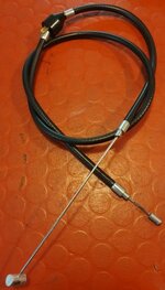 60-3557 Front brake cable European / narrow handlebars, with brake switch, made in England
