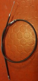 62-0067 Choke kabel lang, bij 2 carburateurs, made in England