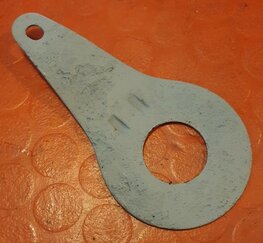 15-5246 Lange steun plaat, zijdemper