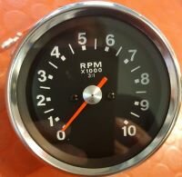 19-8950 Rev counter black face amber needle 3: 1 pattern