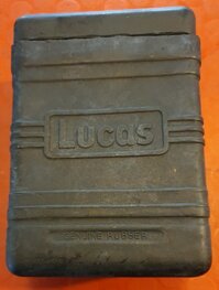 LV5E Zwart rubber accu 6V, 12 x 9 cm