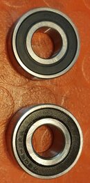 EMW-230 Set met 2 wiellagers met seals, imitatie