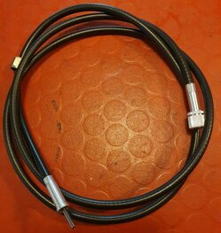 19-9077 KM teller kabel, voor magnetisch model teller, lengte buitenkabel ± 104,5 CM