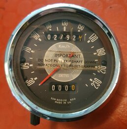 SSM5001/12 KM teller Smiths 230KM