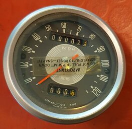 SSM4001/02 Mijlen teller Smiths 120 MPH