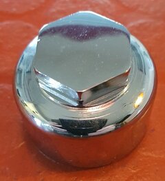 29-5291 Centrale moer balhoofd , chroom