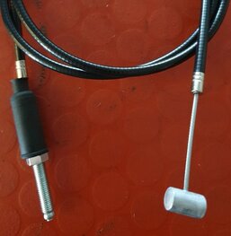 60-2080 Koppeling kabel A50 - A65, 1969-1973 breed stuur