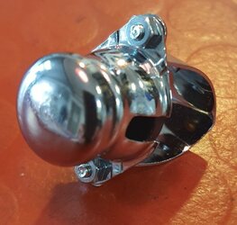 76204 Claxon/uitzet schakelaar chroom om stuur