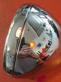 99-7098 Koplamphuis chroom dicht LUCAS