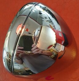 99-9968 Koplamphuis chroom met gat voor amperemeter Lucas