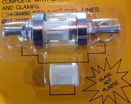 EMW-474 Benzinefilter, tussen slang