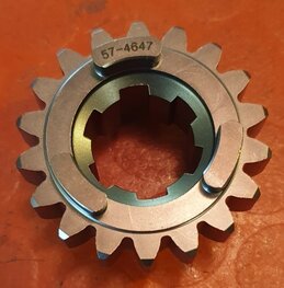 57-4647 Tandwiel 18 T, 3e hulpas