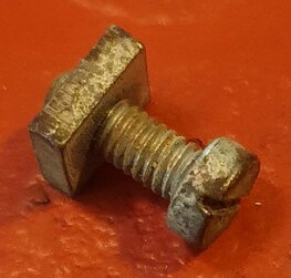 02-1584/8 Schroef + moer kleplicht kabel NOS