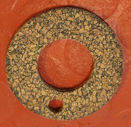 67-0136-14 Kurken afdichtring ontluchting ± 6.5 mm dik