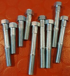 67-1115/6 Kopbout set A7 - A10 aluminium kop