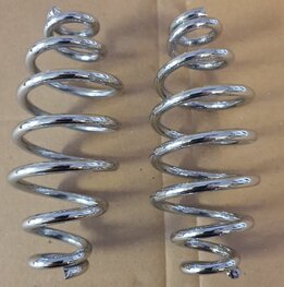 EMW-579 Set chromen veren zadel/frame ± 12.5 cm