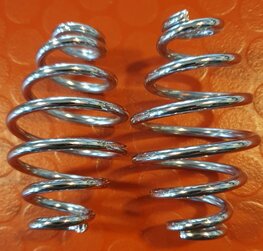 EMW-578 SET chromen veren zadel/frame, lengte ± 10 cm