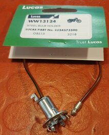 54573590 Lamphouder (metaal) Lucas, met 18 cm draad