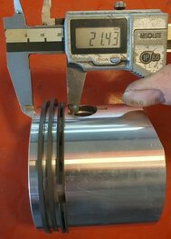 11342-80 Piston assembly early B33 + 0.80" oversize