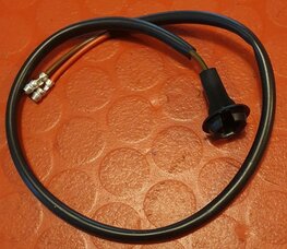 06-2086 Bulb holder (plastic) with 40 cm wire, for magnetic instrument