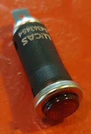 06-6424 Indicator lamphouder en lamp fitting, rood