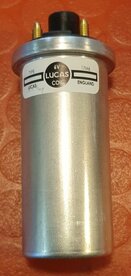 99-0576OIL Bobine LUCAS 6 Volt, olie gevuld